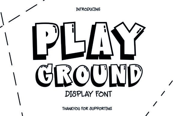 Playground Display Font By nattyinshop