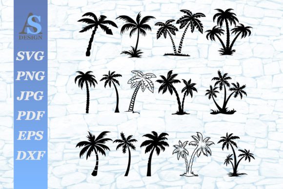 Palm Tree, Bundle Palm Tree SVG Graphic Crafts By asdesign4you
