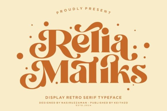 Relia Maliks Fontes Serif Fonte Por Keithzo (7NTypes)