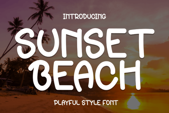 Sunset Beach Script & Handwritten Font By andikastudio