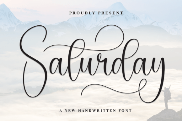 Saturday Script & Handwritten Font By andikastudio