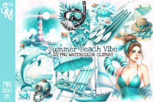 Summer Beach Vibe Clipart PNG Graphics Graphic Illustrations By StevenMunoz56 1