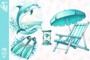 Summer Beach Vibe Clipart PNG Graphics Graphic Illustrations By StevenMunoz56 4