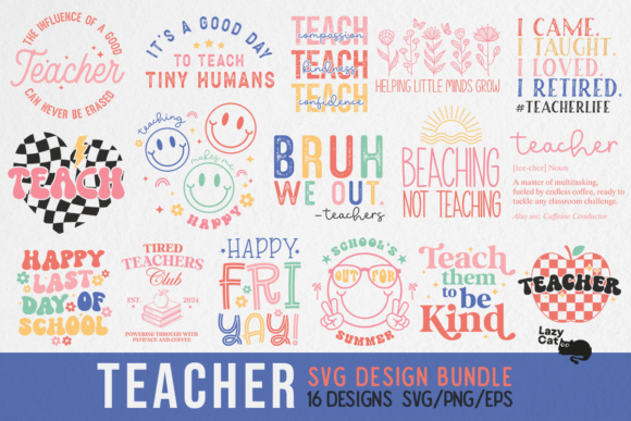 Teacher SVG PNG Bundle Graphic Crafts By Lazy Cat