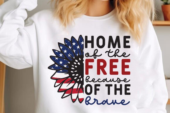 USA Sunflower SVG, American Flag Afbeelding T-shirt Designs Door Svg Design Store020