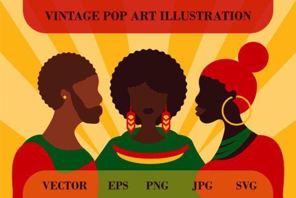 Vector Cartoon Black History Month Graphic Illustrations By barsrsind
