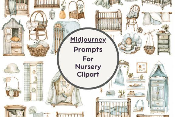 Ai Prompt for Nursery Clipart Graphic Illustrations By Milano Creative