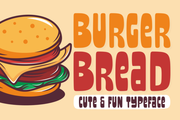 Burger Bread Display Font By Creative Fabrica Fonts