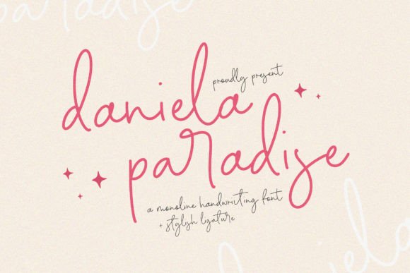 Daniela Paradise Fontes Script Fonte Por Timur type
