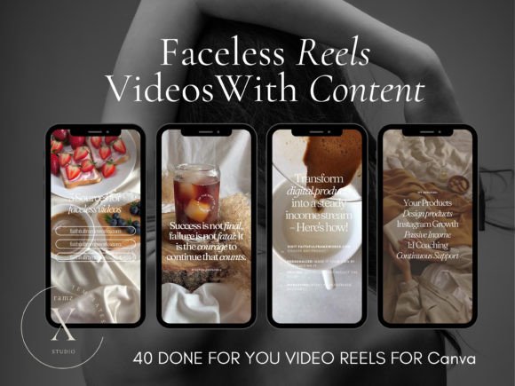 Faceless Instagram Reels Templates Graphic Social Media Templates By ramzapata