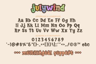 July Wind Display Font By airotype 7
