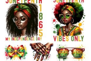 Juneteenth Clipart African Woman Hands Graphic AI Transparent PNGs By LauraArtDesign 1