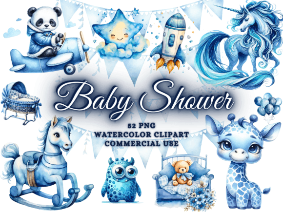 Nursery Clipart Baby Shower Clipart Png Graphic Illustrations By Artistic Revolution