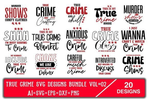 True Crime SVG Design Bundle Vol=02 Bündel Von Abdul Mannan125