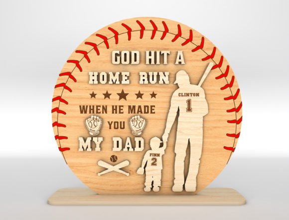 Baseball Dad Sign Svg Graphic Print Templates By SwallowbirdArt