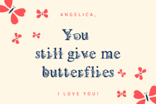 Butterfly Decorative Font By Nongyao 3