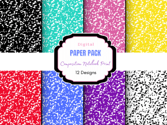 Composition Notebook Pattern Grafik Papier-Muster Von Mystic Mountain Press