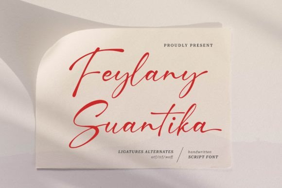 Feylany Suantika Script & Handwritten Font By Denustudios
