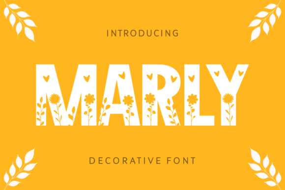Marly Decorative Font By Creative Fabrica Fonts