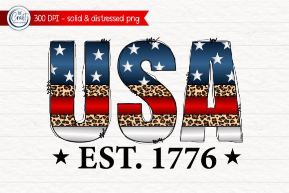 USA EST. 1776, 4th of July Sublimation Graphic Crafts By CraftArtStudio