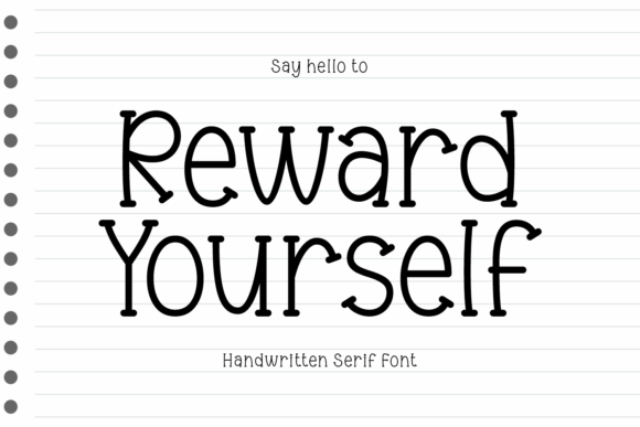 Reward Yourself Serif-Schriftarten Schriftart Von Creative Fabrica Fonts