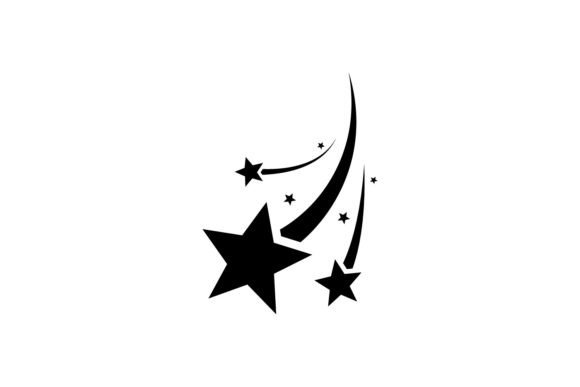Shooting Star Silhouette Design Vector Illustration Illustrations Imprimables Par Muhammad Rizky Klinsman