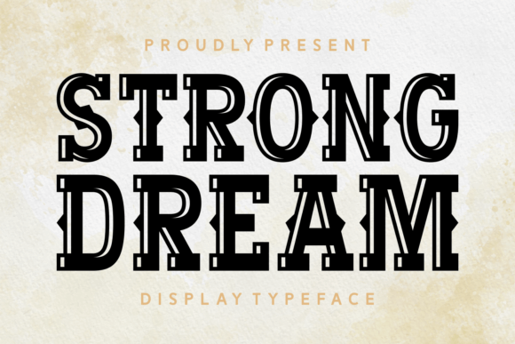 Strong Dream Display Font By Creative Fabrica Fonts
