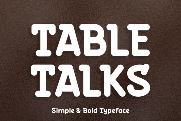 Table Talks Display Font By Creative Fabrica Fonts