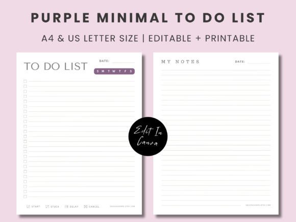 To Do List Printable Canva Template Graphic Print Templates By Squeak Shops
