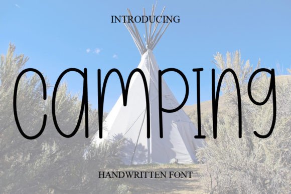 Camping Script & Handwritten Font By salma studio