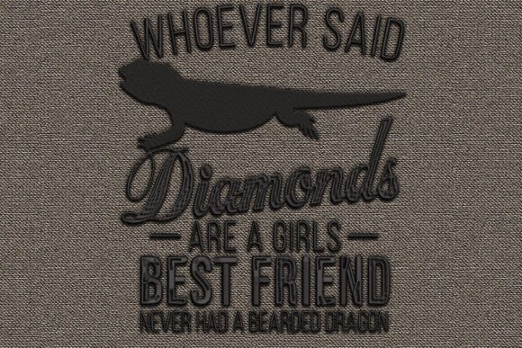 Bearded Dragon Quote Animal Quotes Embroidery Design By Memo Design