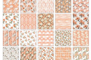 Farmhouse Peach Roses Backgrounds Graphic AI Patterns By Digital Attic Studio 4