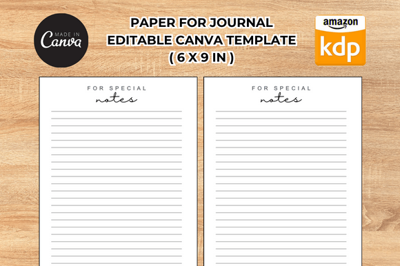 KDP Template for Journals Bundle Grafika Słowa kluczowe KDP Przez FolieDesign