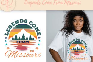 Legends Come from Missouri Graphic T-shirt Designs By Enchanted Reads Printables 2