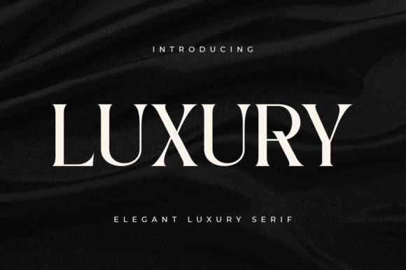 Luxury Serif Font By sensatype