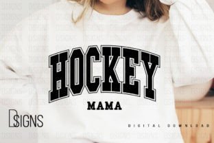 Retro Hockey Mama Sports Sublimation Grafika Projekty Koszulek Przez DSIGNS 1