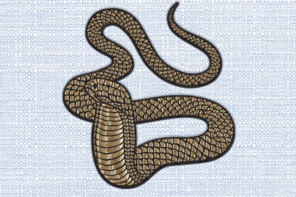 Snake Reptiles Embroidery Design By Memo Design