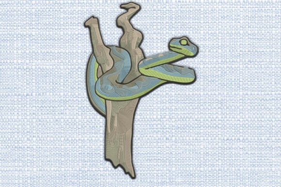 Snake Reptiles Embroidery Design By Memo Design