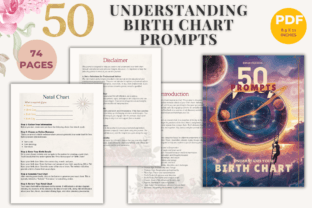 50 Understanding Your Birth Chart Prompt Graphic KDP Interiors By Nora as 1