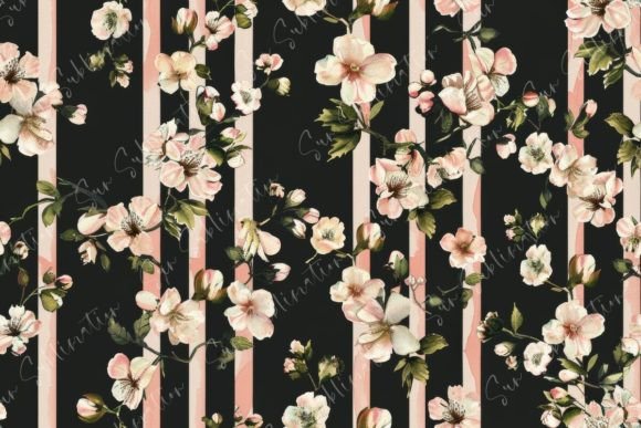 Elegant Floral Wallpaper Design Grafika Papierowe Wzory Przez Sun Sublimation