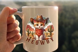 Meowdy Cat Funny Png, Howdy Meme Png Graphic T-shirt Designs By ThngphakJSC 4