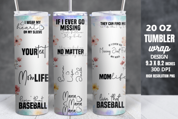 Mother's Day 16oz Can Glass Wrap Graphic Tumbler Wraps By CraftArt