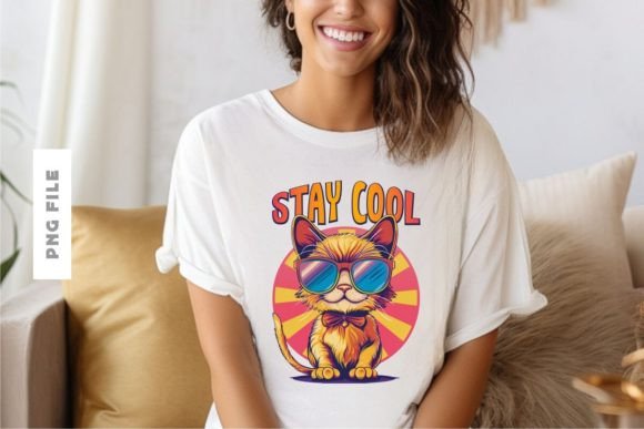 Stay Cool T-shirt Design Afbeelding T-shirt Designs Door Universtock