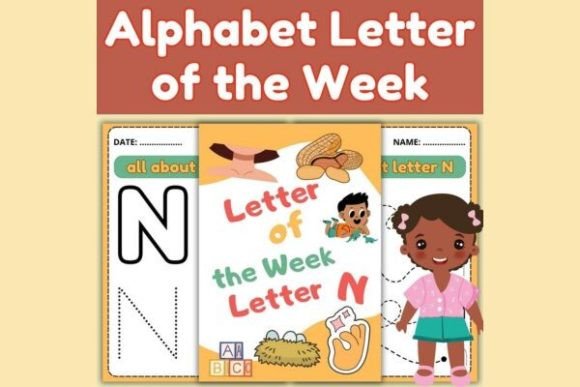 Alphabet Letter of the Week Worksheets N Gráfico Infantil Por Dohaforkdp
