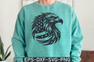Eagle with American Flag Svg T-shirt Graphic Crafts By uzzalroyy9706 4