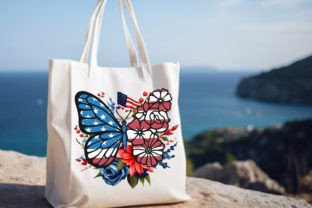 Spring Floral Butterfly 4th of July SVG Graphic T-shirt Designs By syedafatematujjuhura 3