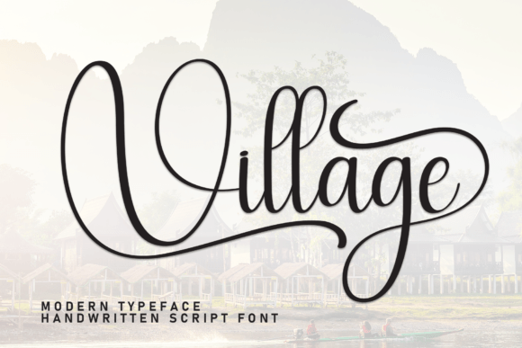 Village Script & Handwritten Font By william jhordy