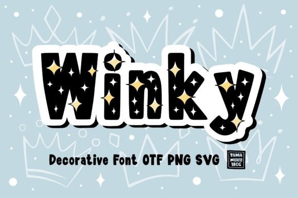Winky Font Decorativi Font Di Tamawuku