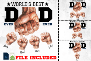 World's Best Dad Ever Fist Bump PNG Afbeelding Afdrukbare Illustraties Door designfly 1