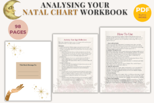 Analyzing Your Natal Chart: Workbook Graphic KDP Interiors By Nora as 2